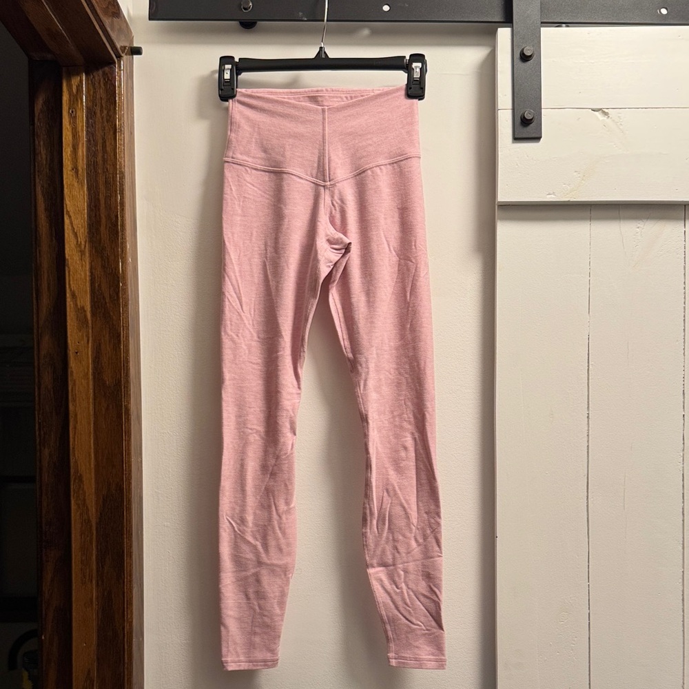 Fabletics Heather Flex Sugar Pink High Waisted Leggings XXS Regular Inseam 27 in